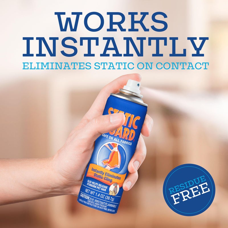 Static Guard Fabric Spray, Original Scent, Small Travel Size, 1 Ounce Can, Pack of 3 - Image 3